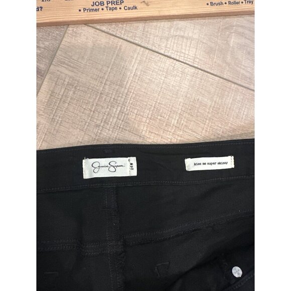 JESSICA SIMPSON WOMENS Plus Kiss Me Super Skinny Jeans BLACK NEW 24W - Picture 8 of 10